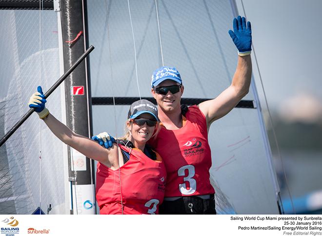 Mandy Mulder and Coen de Koning Nacra 17 © Pedro Martinez / Sailing Energy http://www.sailingenergy.com/